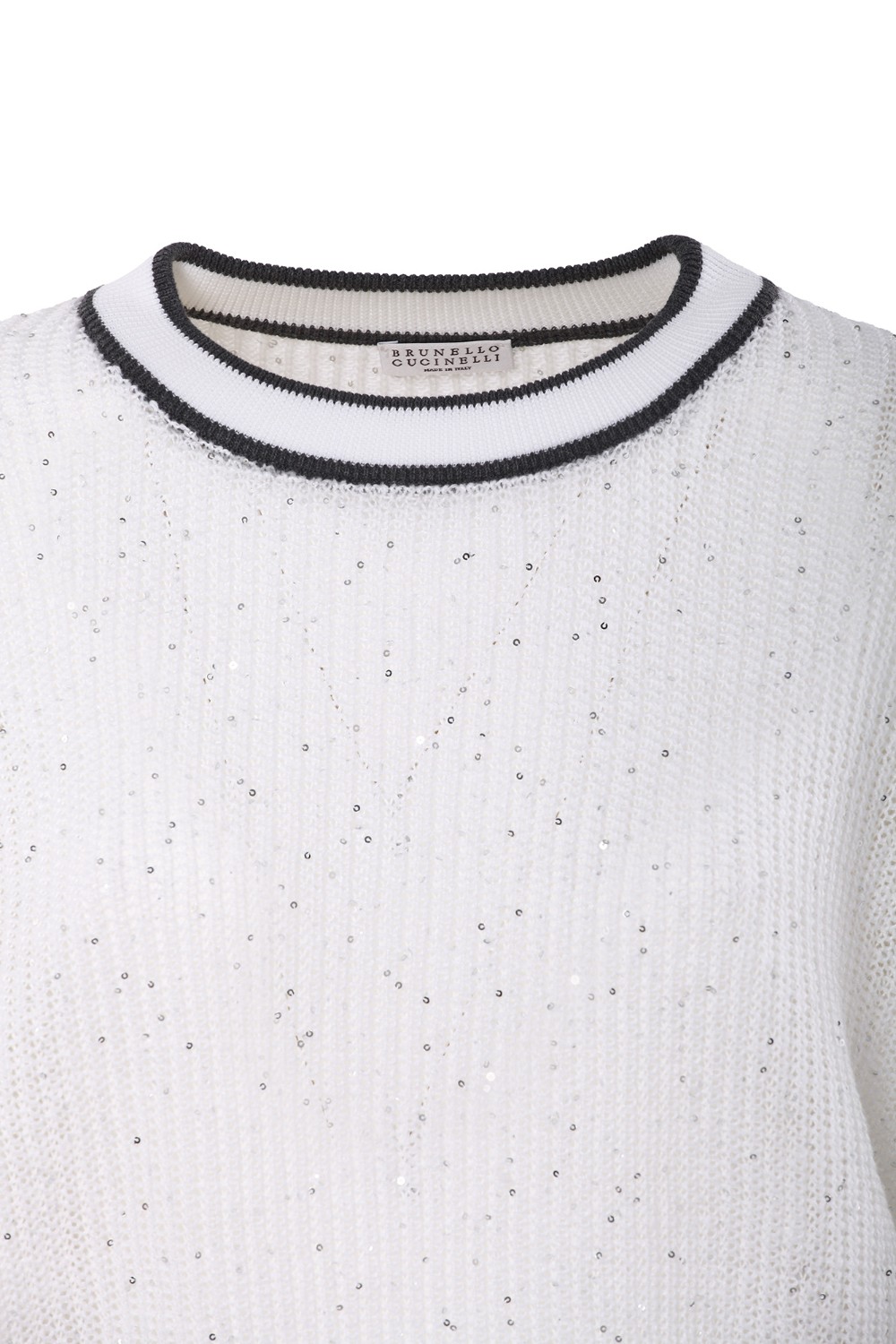 shop BRUNELLO CUCINELLI Saldi Pull: Brunello Cucinelli pull in cotone.
Mezze maniche.
Decorazione in paillettes.
Composizione: 100% cotone.
Made in Italy.. MCO555900-C159 number 1692118